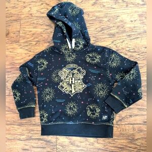 💥3/$24 Harry Potter Hogwarts Black and Gold Kids‎ Hoodie